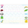 Ashley Productions Smart Poly Learning Mat, 12in. x 17in., Prewriting + Shape Tracing 95011